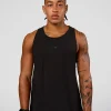 Cadence Run Club Script Values Tank - Black-Palace Blue