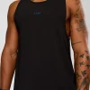 Cadence Run Club Script Values Tank - Black-Palace Blue