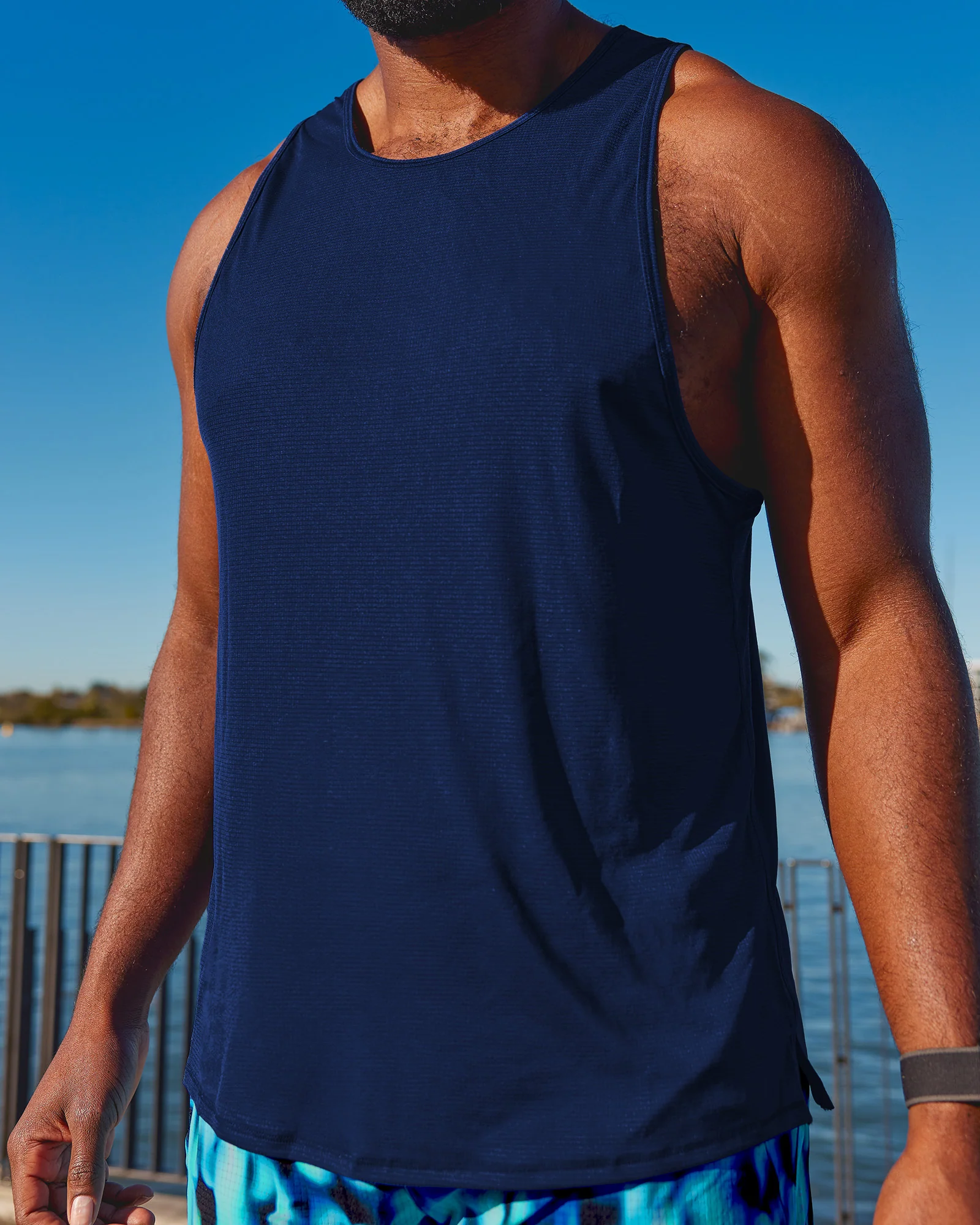 Pace Running Tank - Midnight Blue
