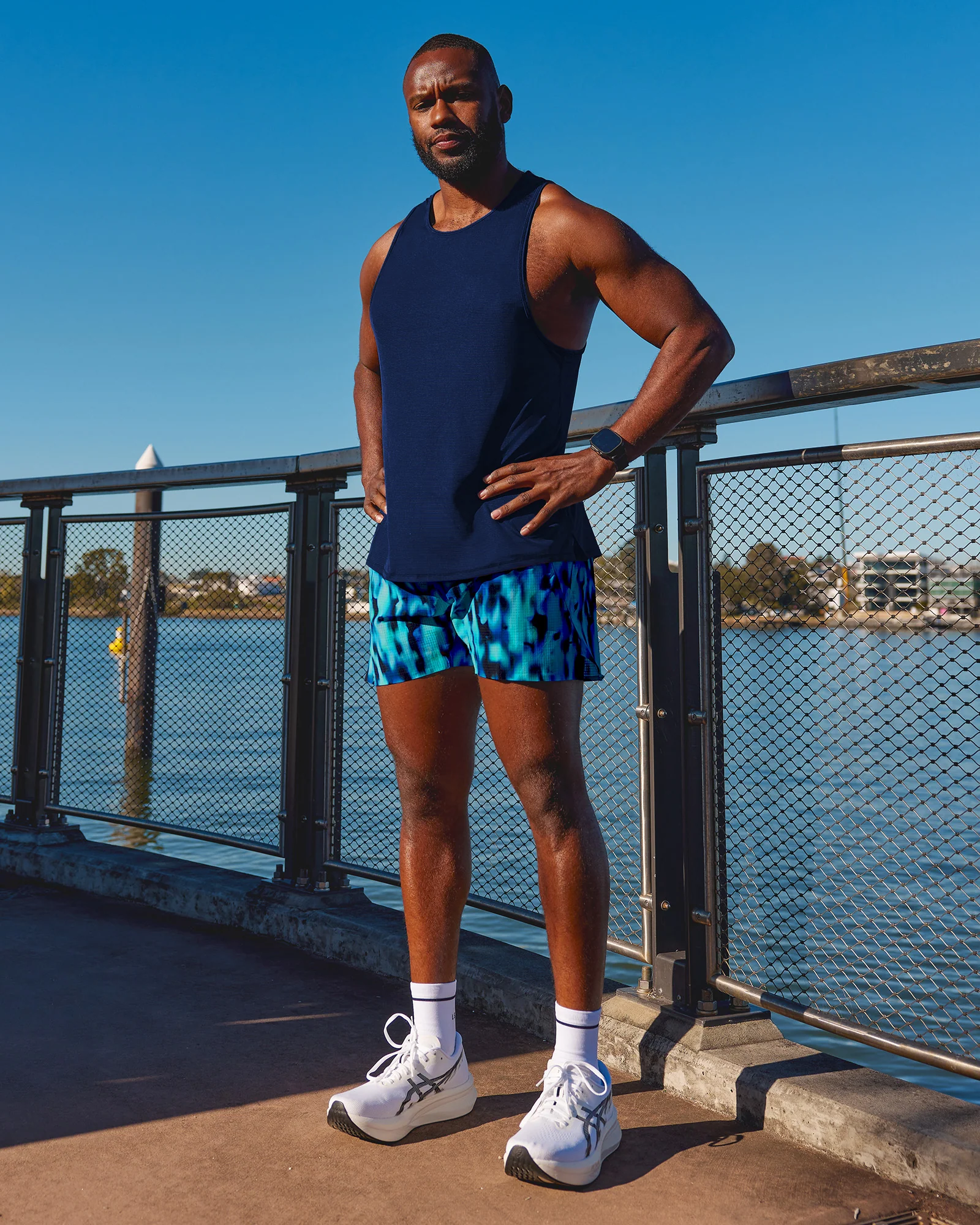 Pace Running Tank - Midnight Blue