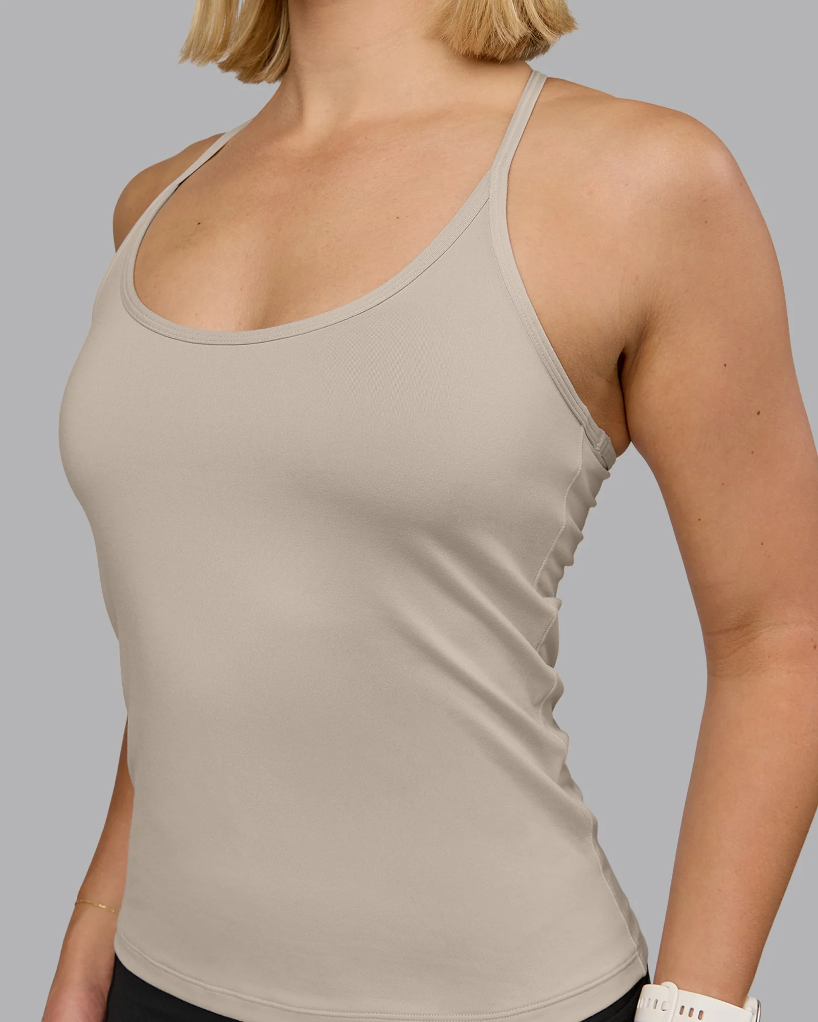Transition CloudFLX Shelf Bra Tank - Shale Beige