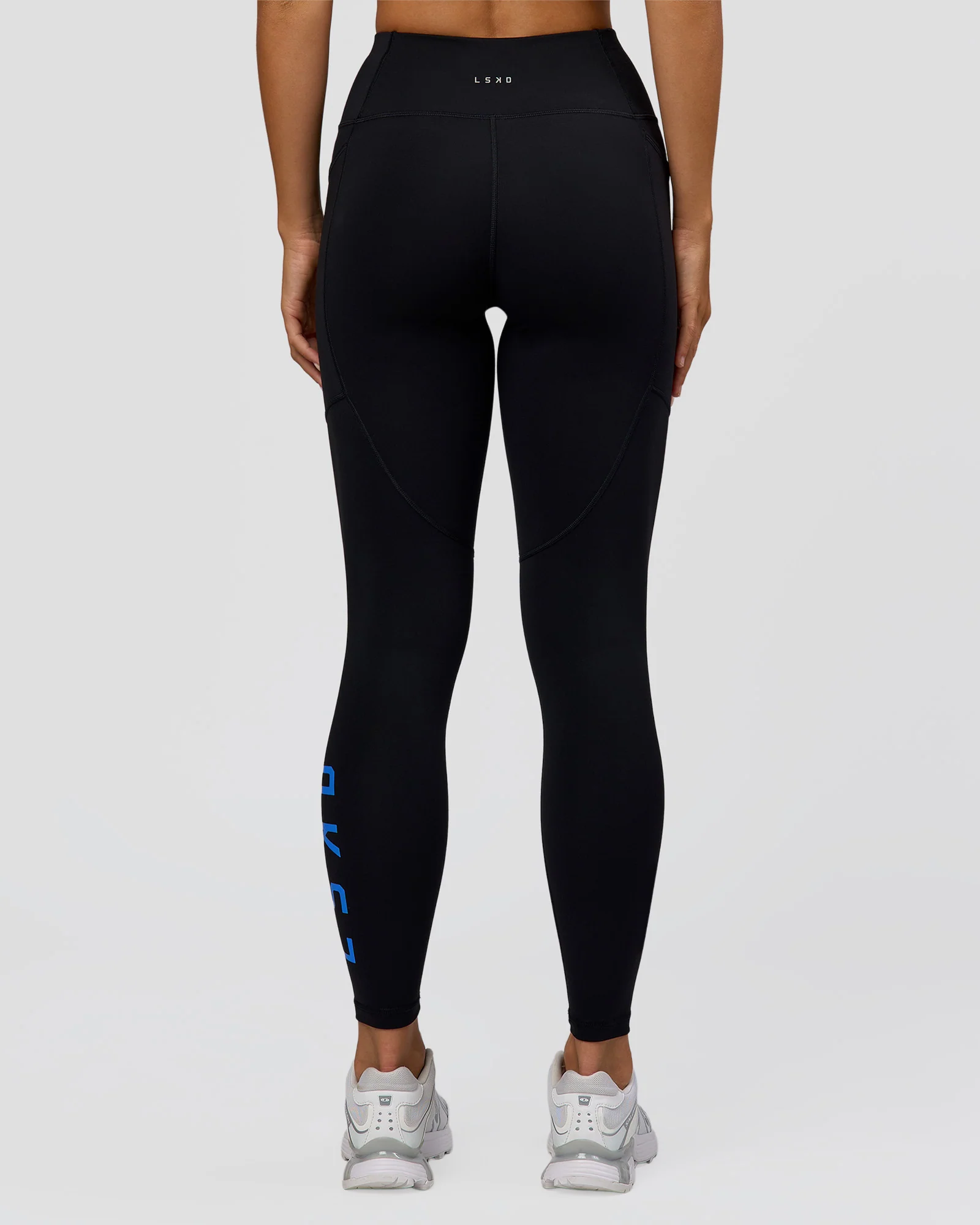 Rep Ultra High-Rise Full Length Legging Pockets - Black-Palace Blue