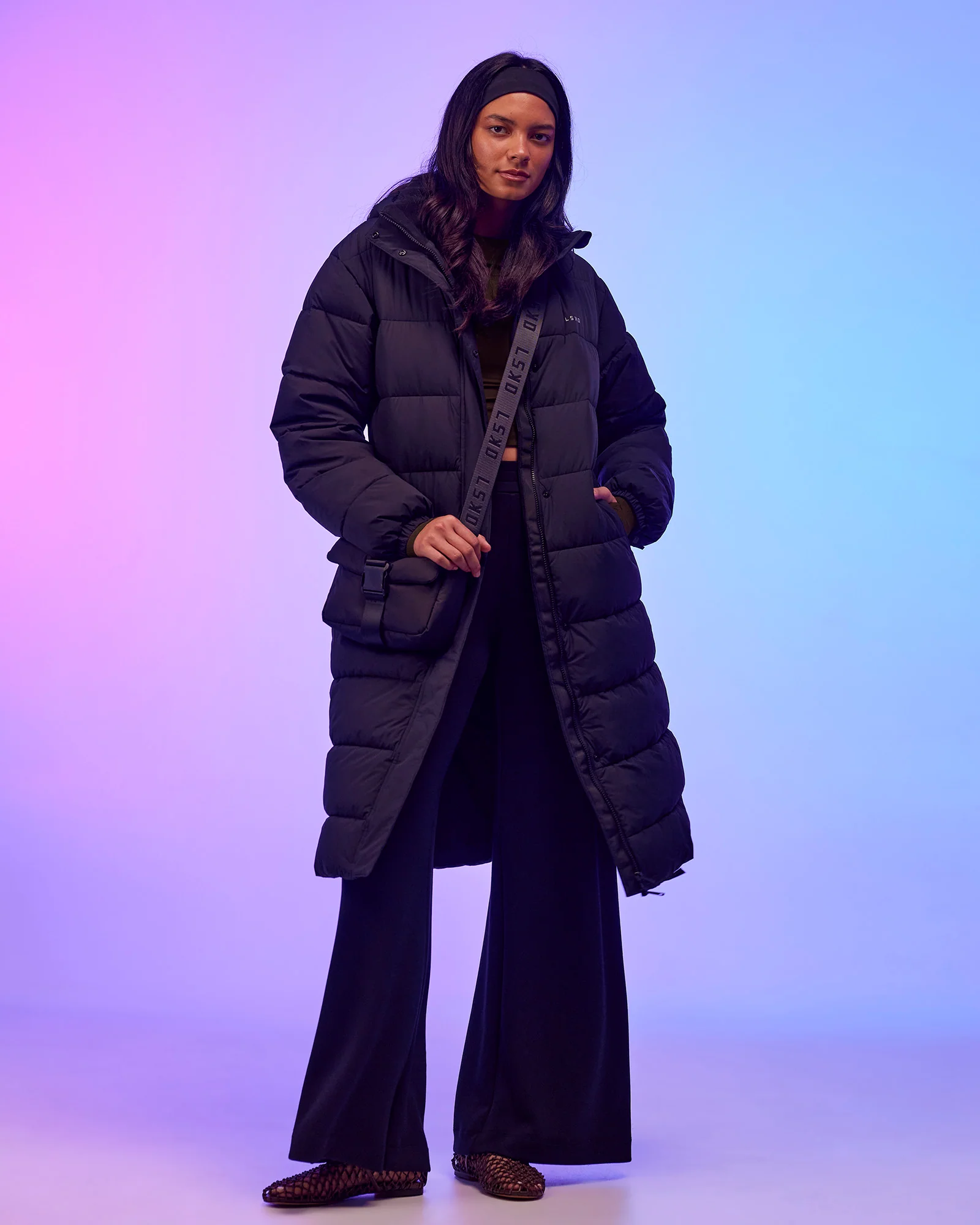 Go-To Puffer Long Jacket - Black