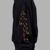 Hyped Unisex Oversized Hoodie - Black-Vibrant Orange