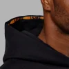 Hyped Unisex Oversized Hoodie - Black-Vibrant Orange