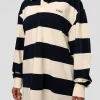 Clubhouse Unisex Rugby Polo - Future Navy-Off White