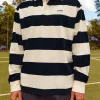 Clubhouse Unisex Rugby Polo - Future Navy-Off White