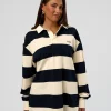 Clubhouse Unisex Rugby Polo - Future Navy-Off White