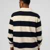 Clubhouse Unisex Rugby Polo - Future Navy-Off White