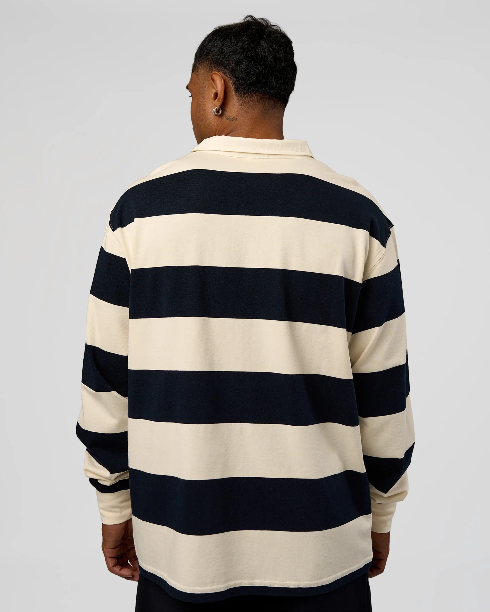 Clubhouse Unisex Rugby Polo - Future Navy-Off White
