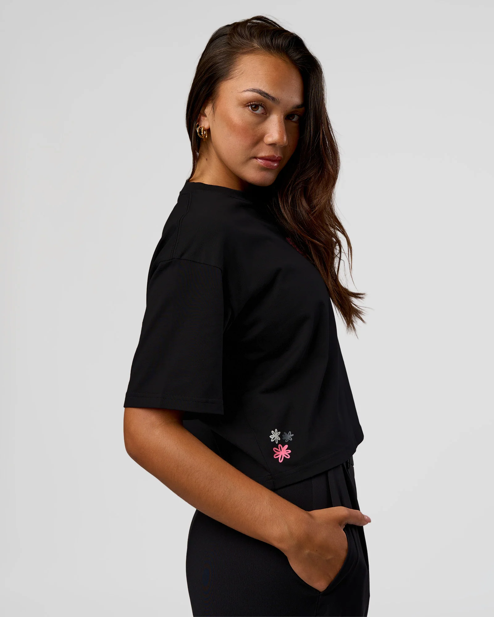 Go-To Heavyweight Reflective Skimmer Tee - Black-Reflective