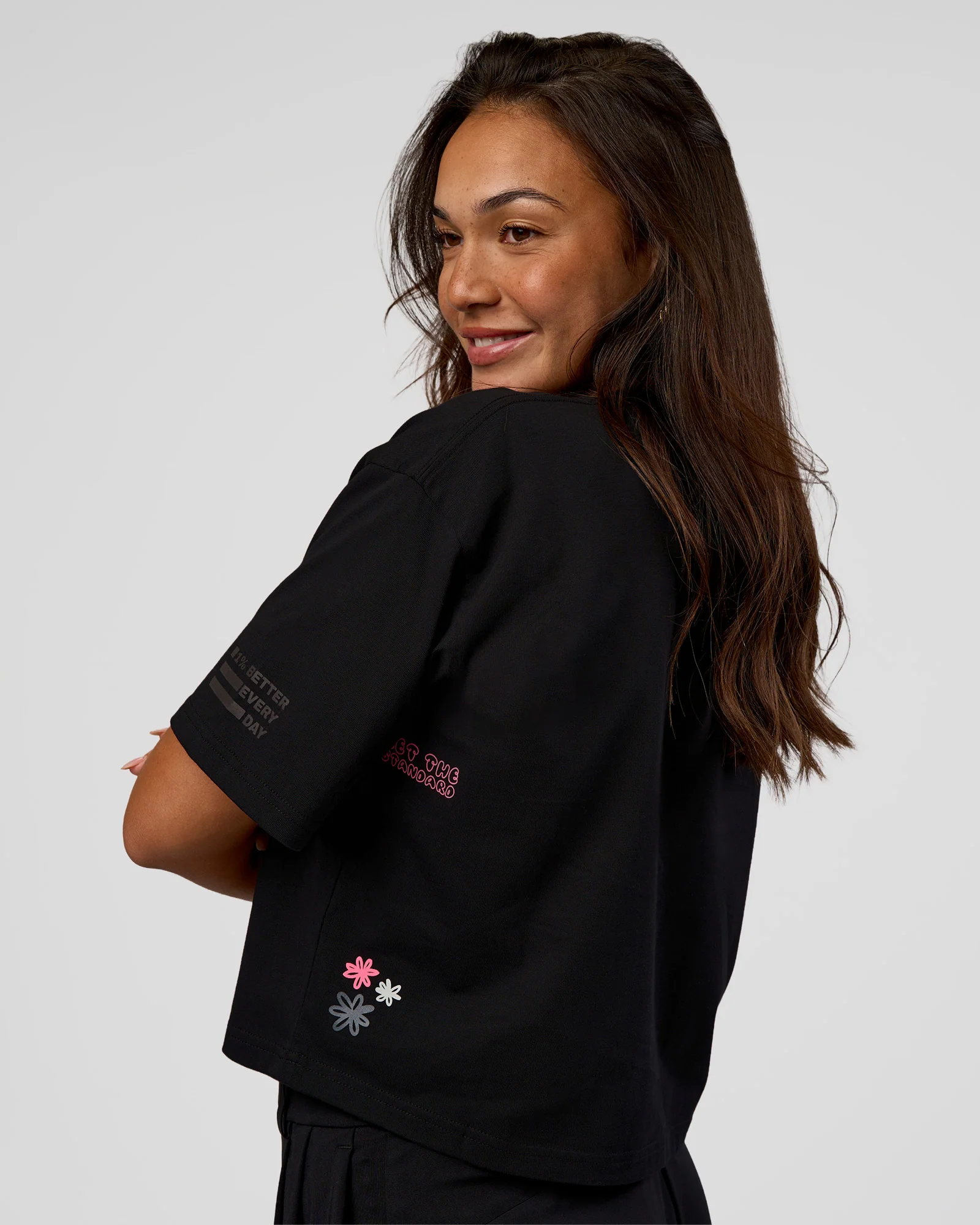 Go-To Heavyweight Reflective Skimmer Tee - Black-Reflective
