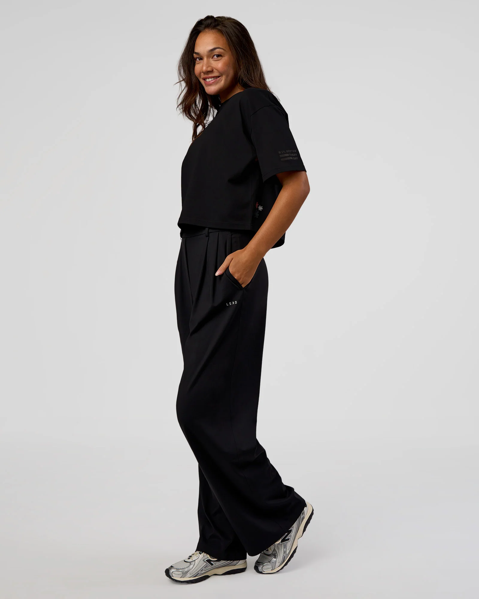 Go-To Heavyweight Reflective Skimmer Tee - Black-Reflective