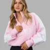 Slam Quarter Zip Sweater - Marshmallow-White