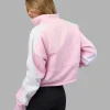 Slam Quarter Zip Sweater - Marshmallow-White