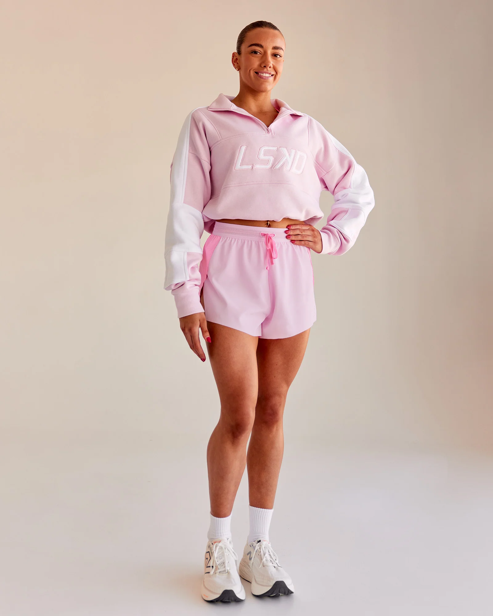 Slam Quarter Zip Sweater - Marshmallow-White