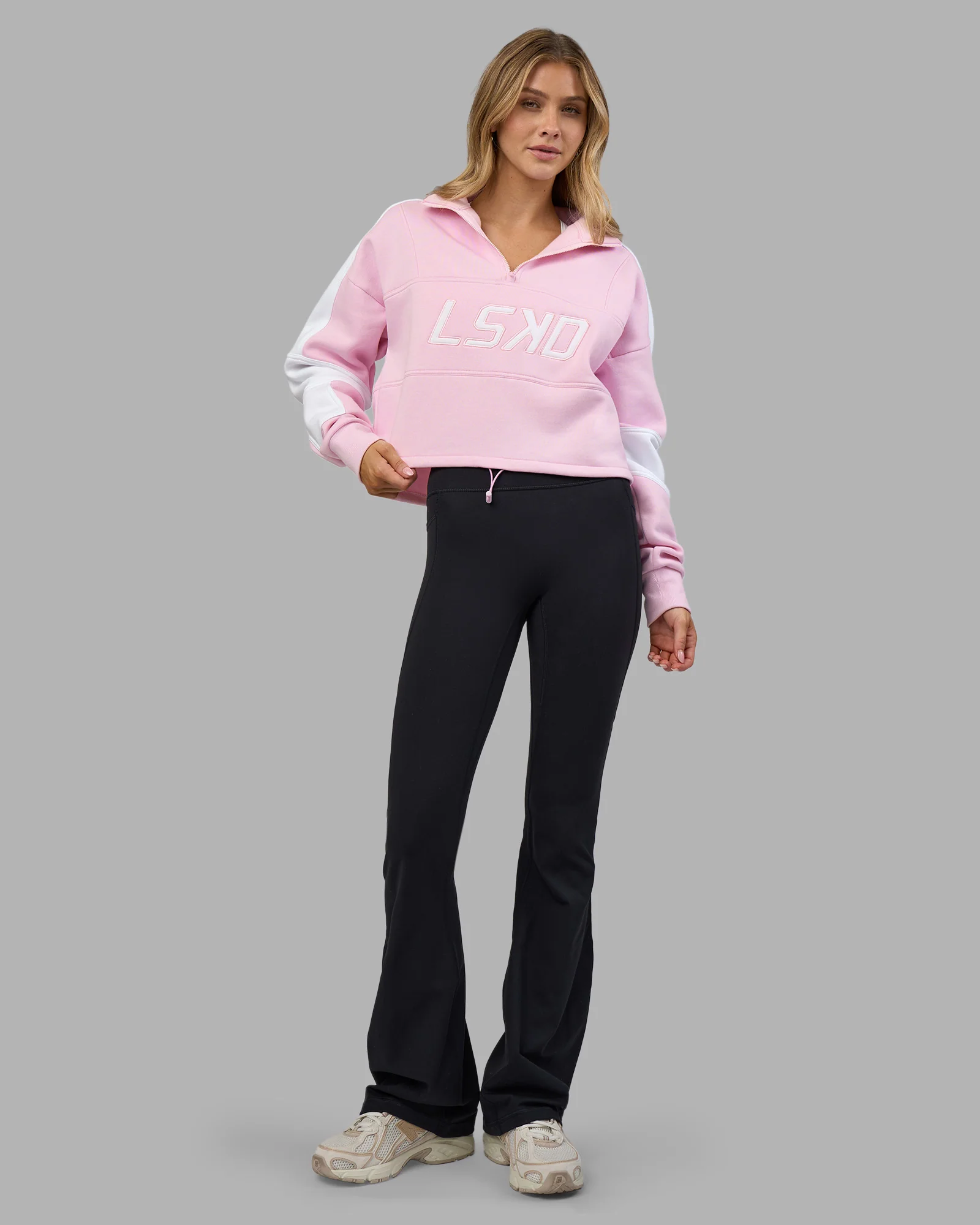Slam Quarter Zip Sweater - Marshmallow-White