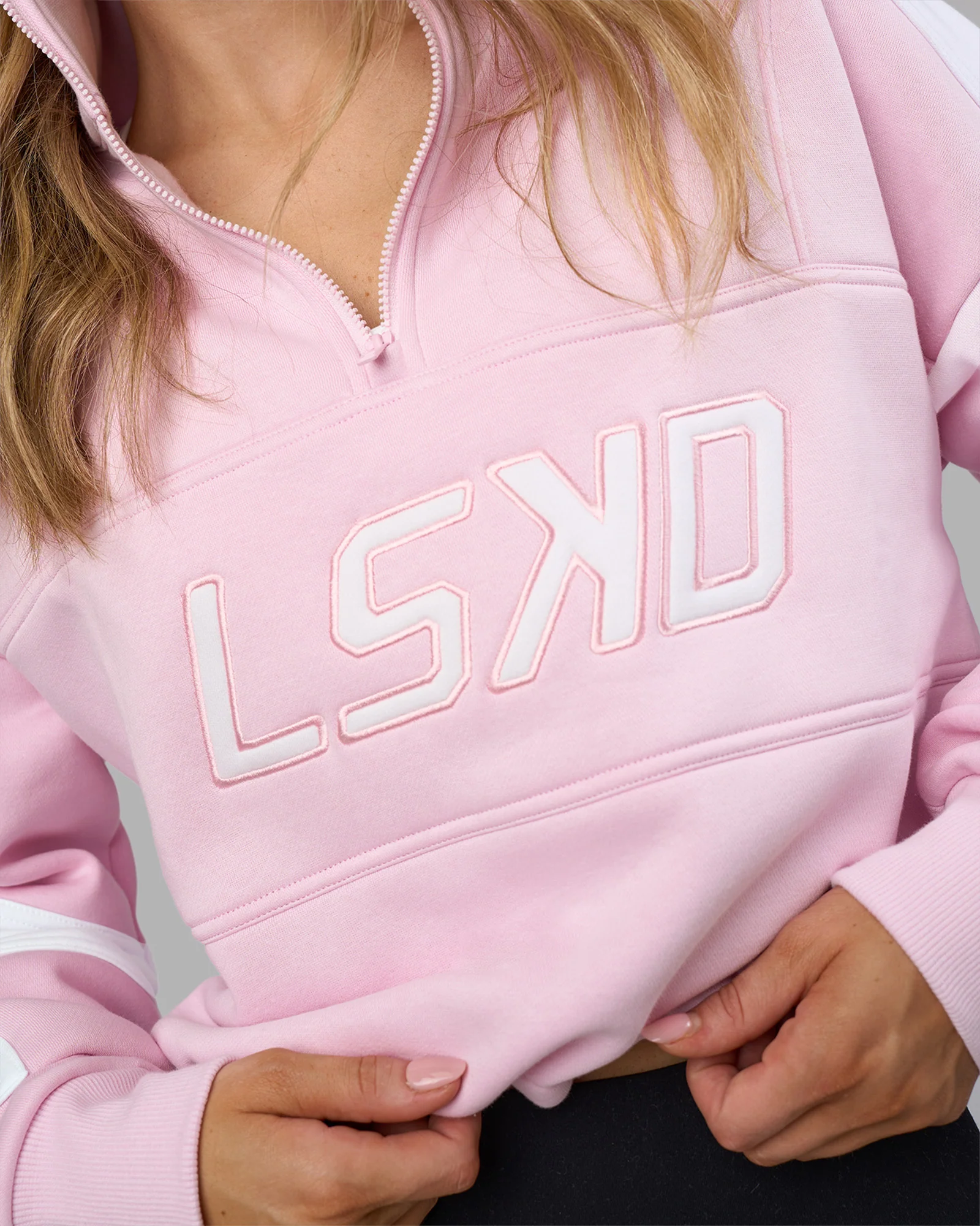 Slam Quarter Zip Sweater - Marshmallow-White