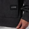 Segmented Oversized Sweater - Black Washed