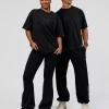 Move Fast Heavyweight Oversized Tee - Black Washed