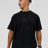 Move Fast Heavyweight Oversized Tee - Black Washed