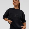 Move Fast Heavyweight Oversized Tee - Black Washed