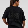 Move Fast Heavyweight Oversized Tee - Black Washed