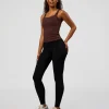 CF Move Through It Rib Tank - Hot Chocolate