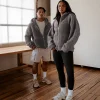 Sherpa Oversized Jacket - Dark Storm
