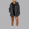 Sherpa Oversized Jacket - Dark Storm