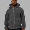 Sherpa Oversized Jacket - Dark Storm