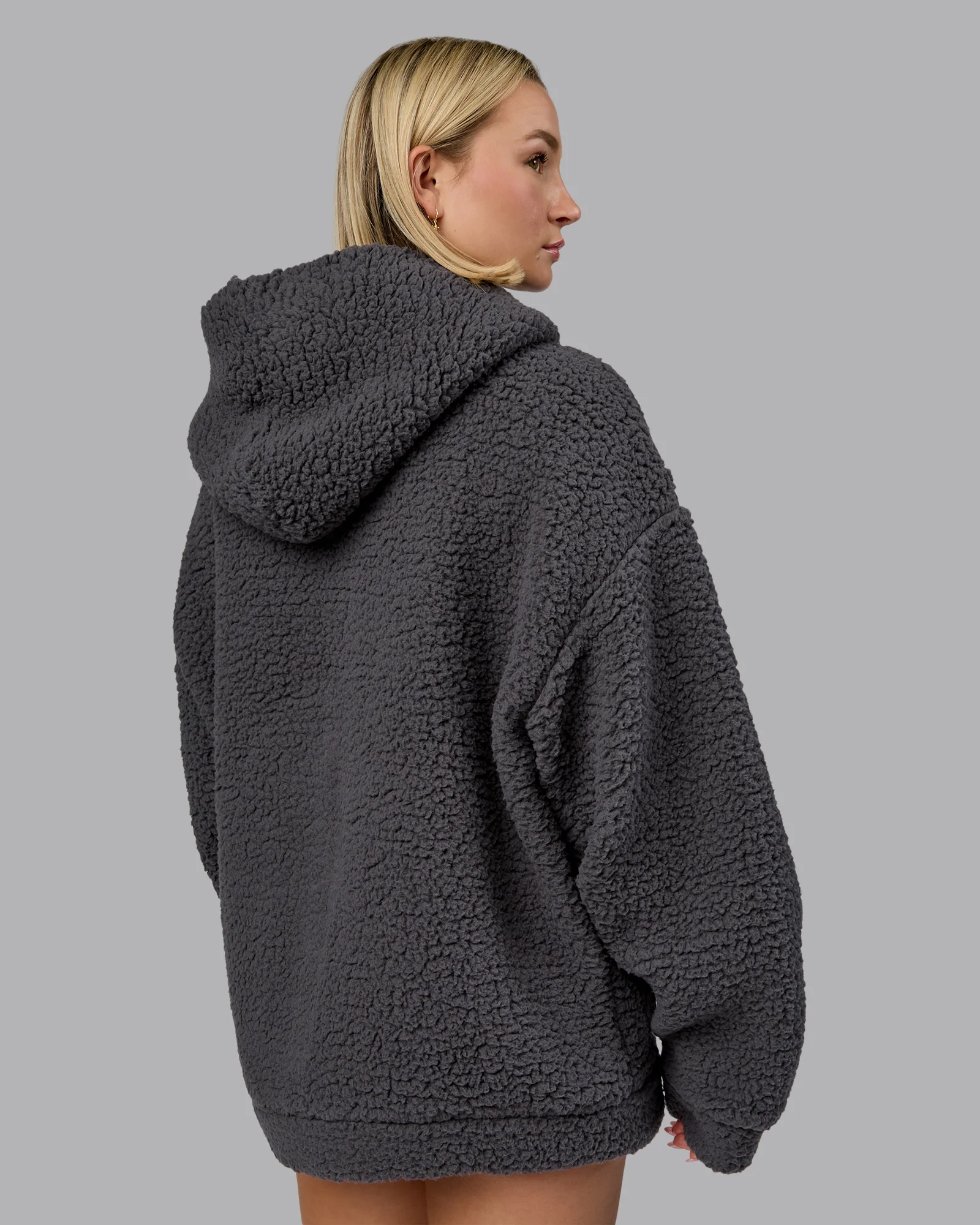 Sherpa Oversized Jacket - Dark Storm