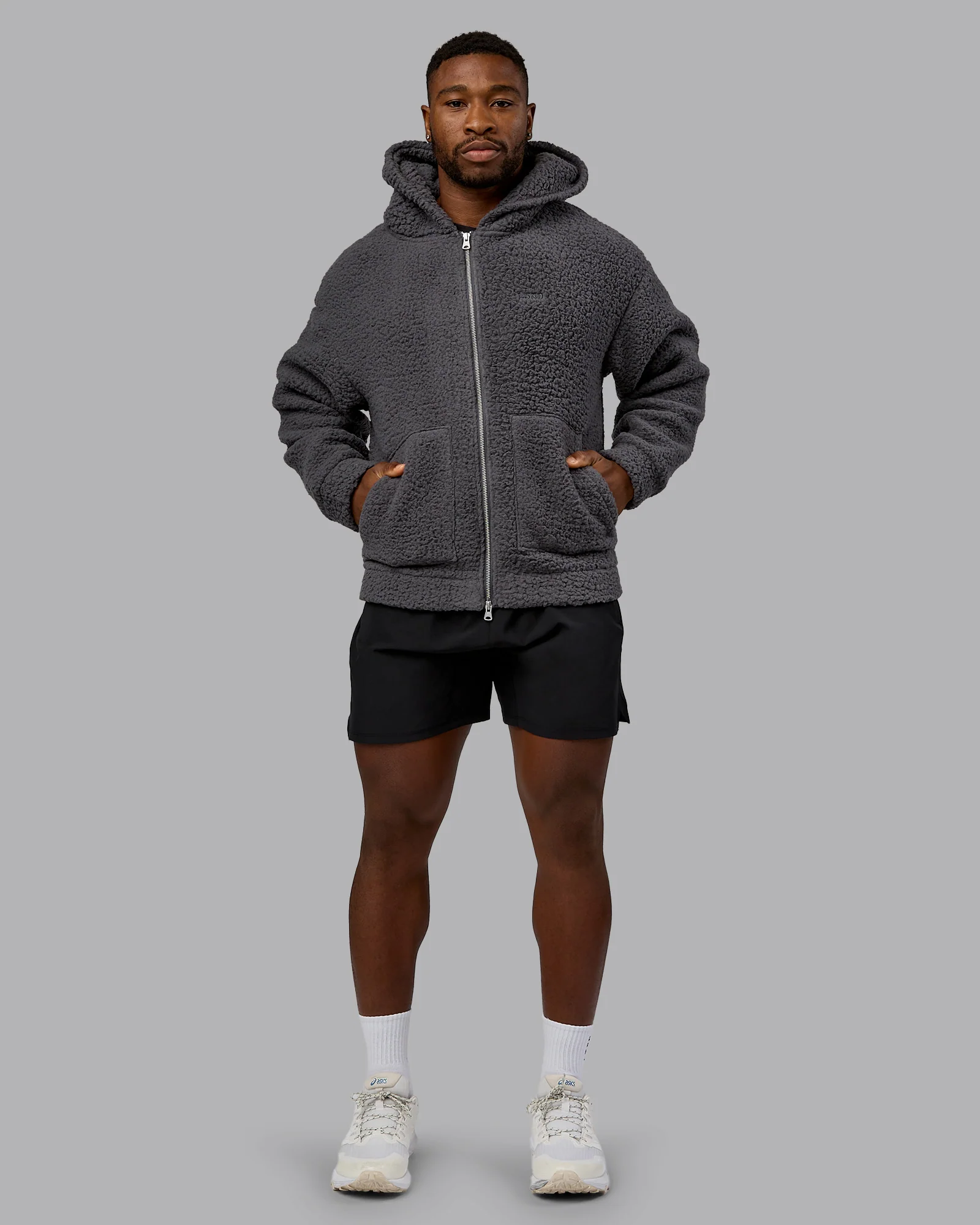 Sherpa Oversized Jacket - Dark Storm