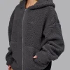 Sherpa Oversized Jacket - Dark Storm