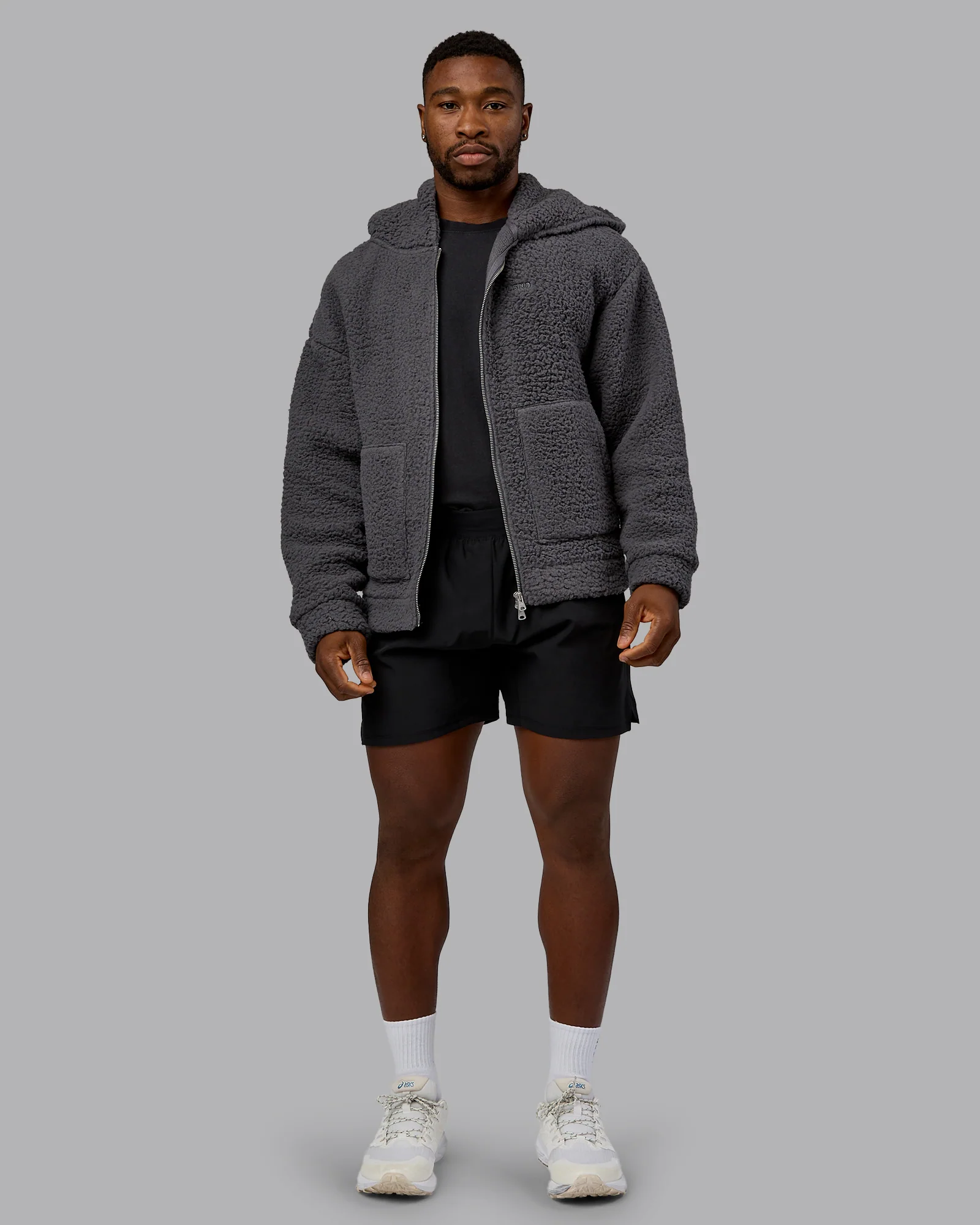 Sherpa Oversized Jacket - Dark Storm