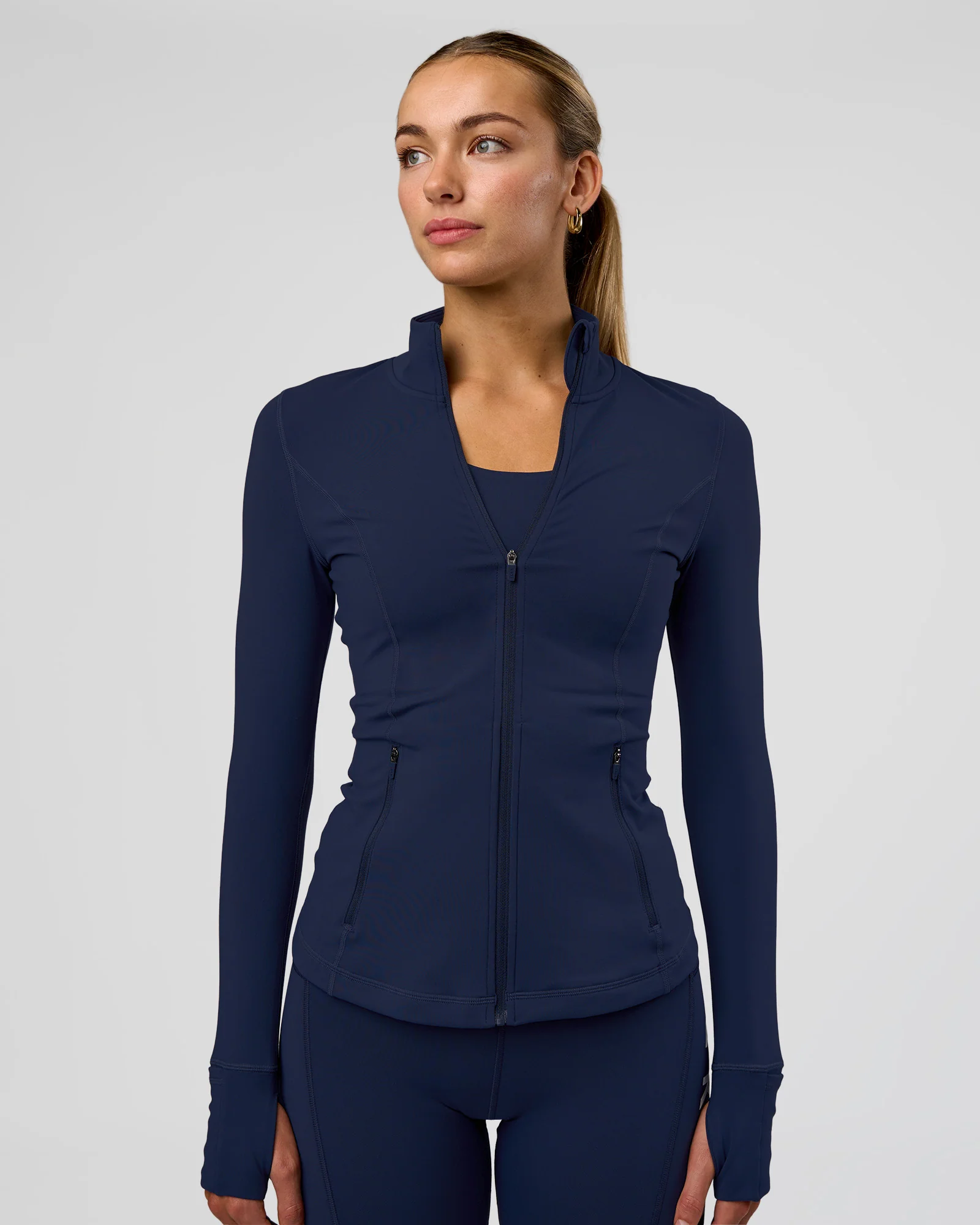Stride Zip Through Jacket - Future Navy