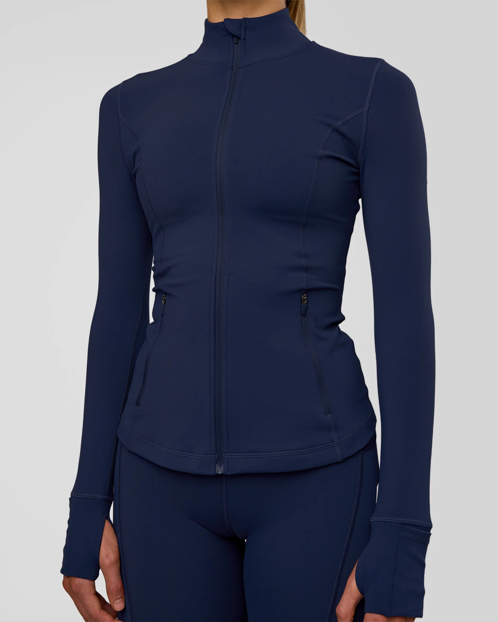 Stride Zip Through Jacket - Future Navy