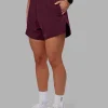 Challenger 5" Lined Performance Short - Cherry Lacquer