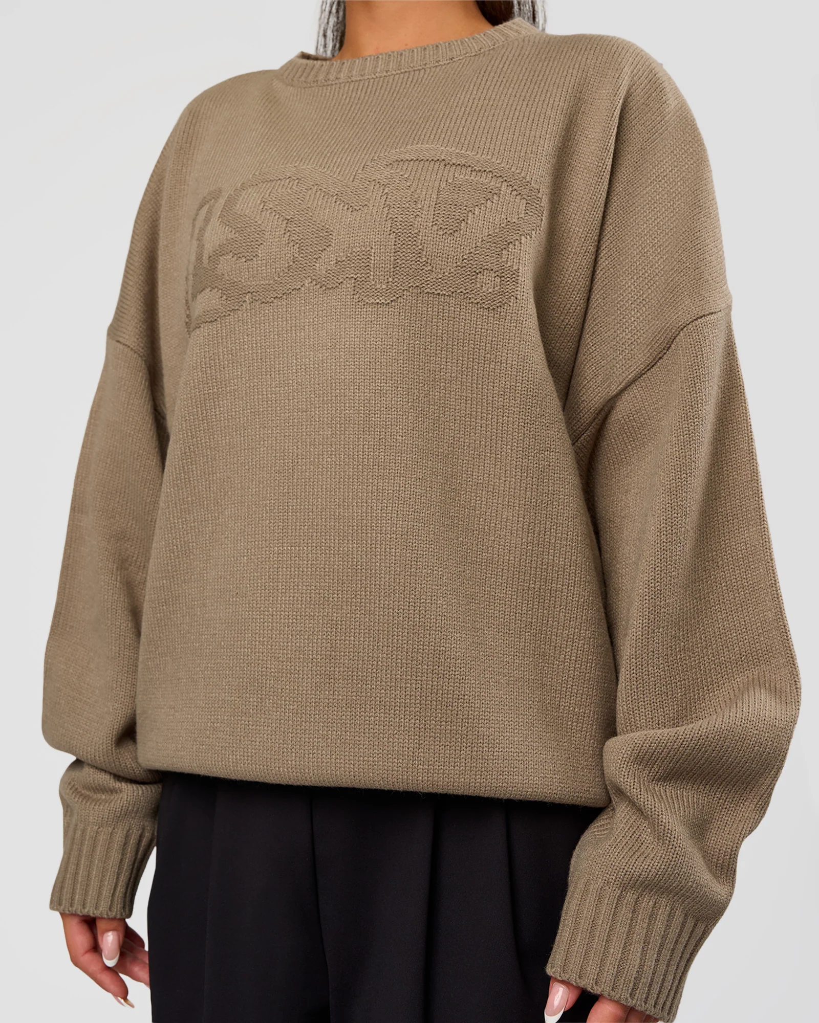 18394-all-day-active-knitted-sweater-taupe-ash-2.webp All Day Active Knitted Sweater - Taupe Ash