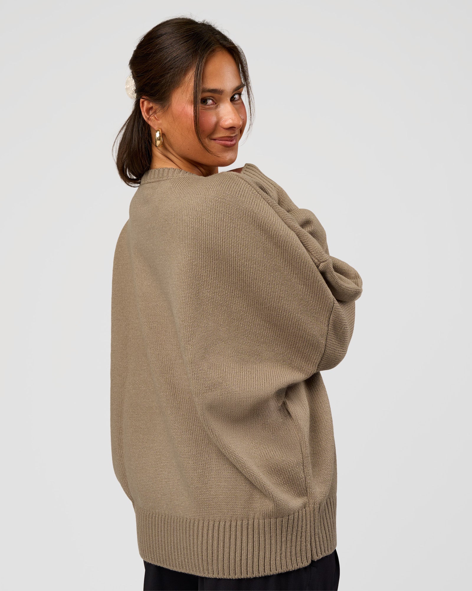 18394-all-day-active-knitted-sweater-taupe-ash-3.jpg All Day Active Knitted Sweater - Taupe Ash