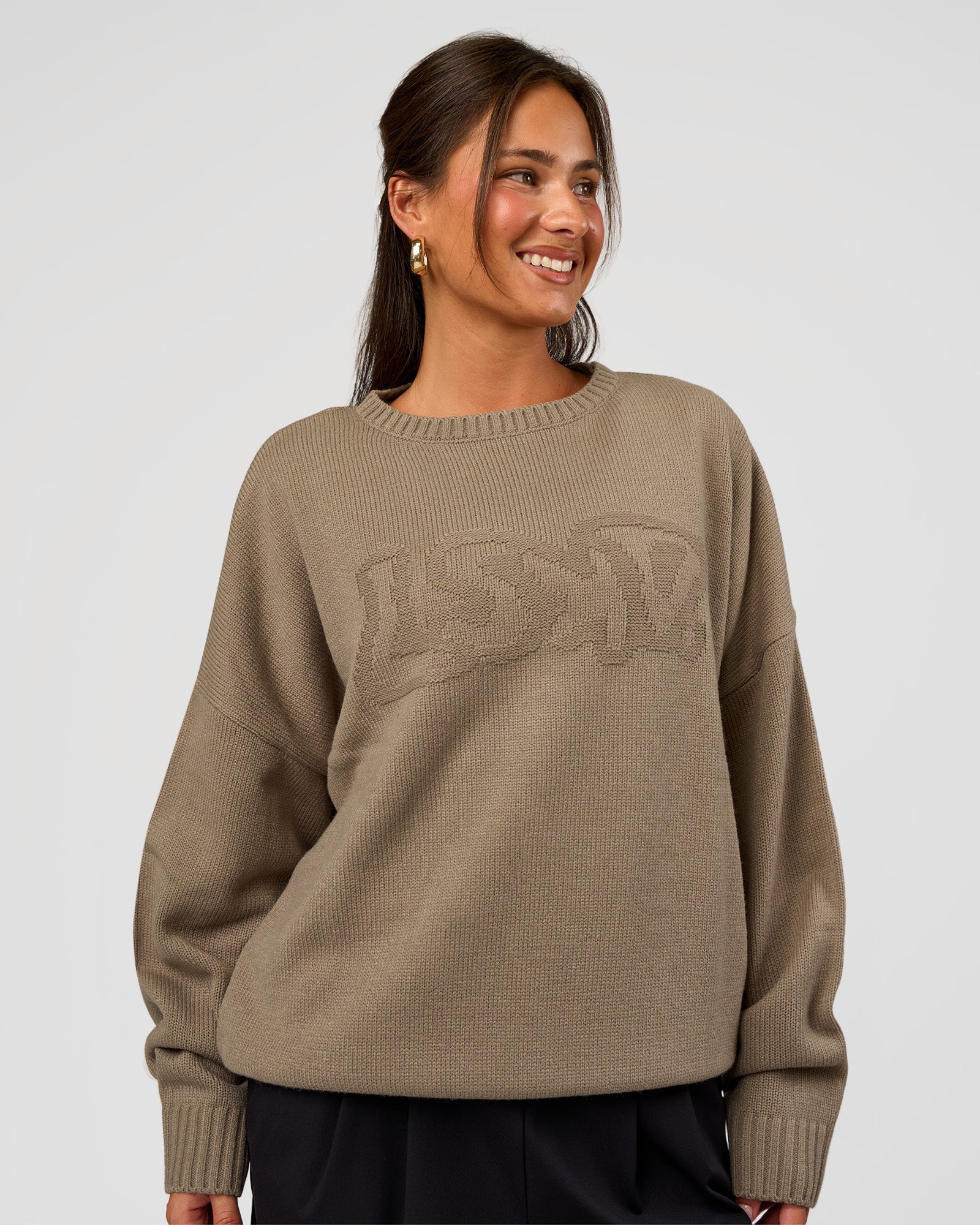 18394-all-day-active-knitted-sweater-taupe-ash-6.jpg All Day Active Knitted Sweater - Taupe Ash