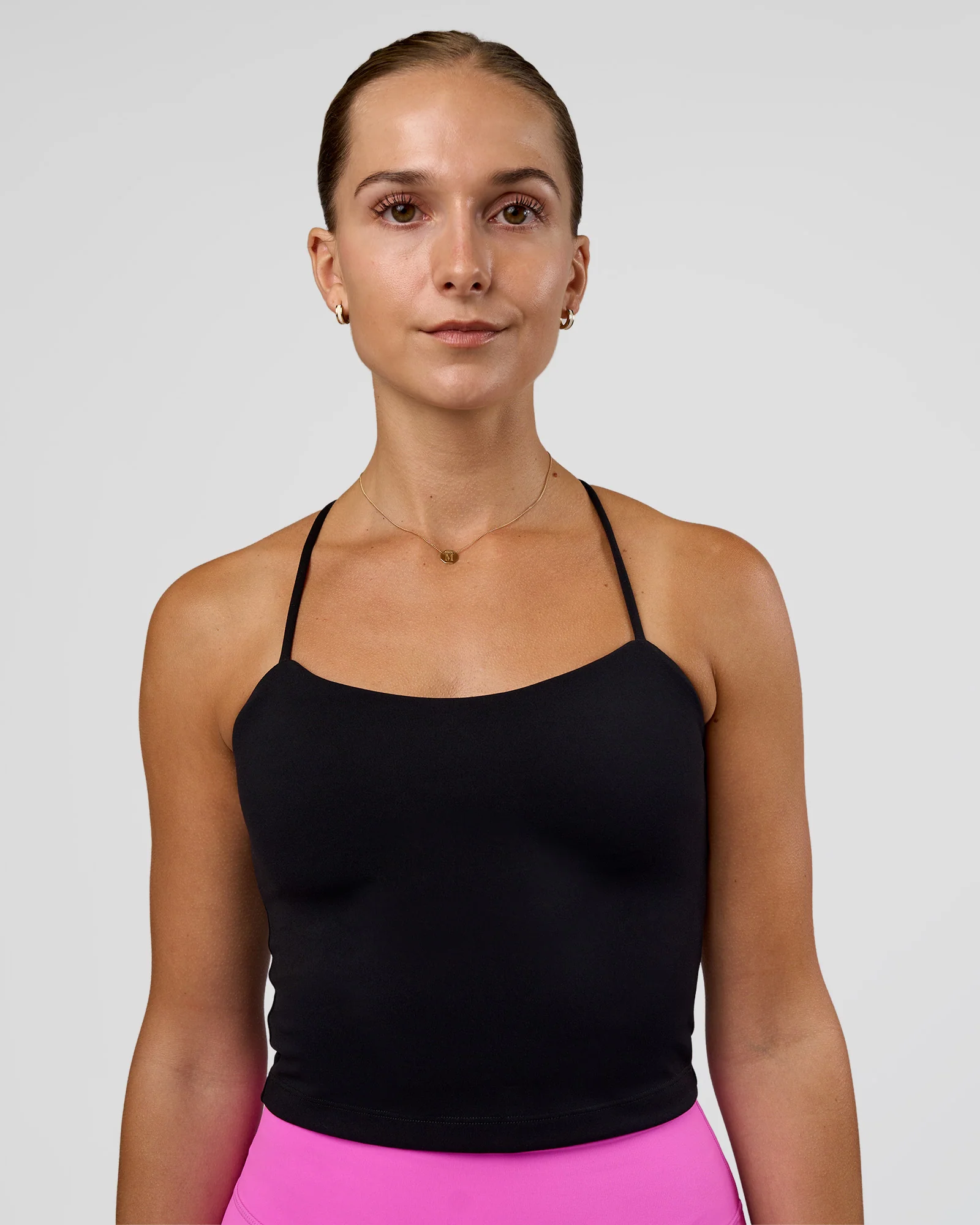 18466-twister-shelf-bra-tank-black-1.webp Twister Shelf Bra Tank - Black