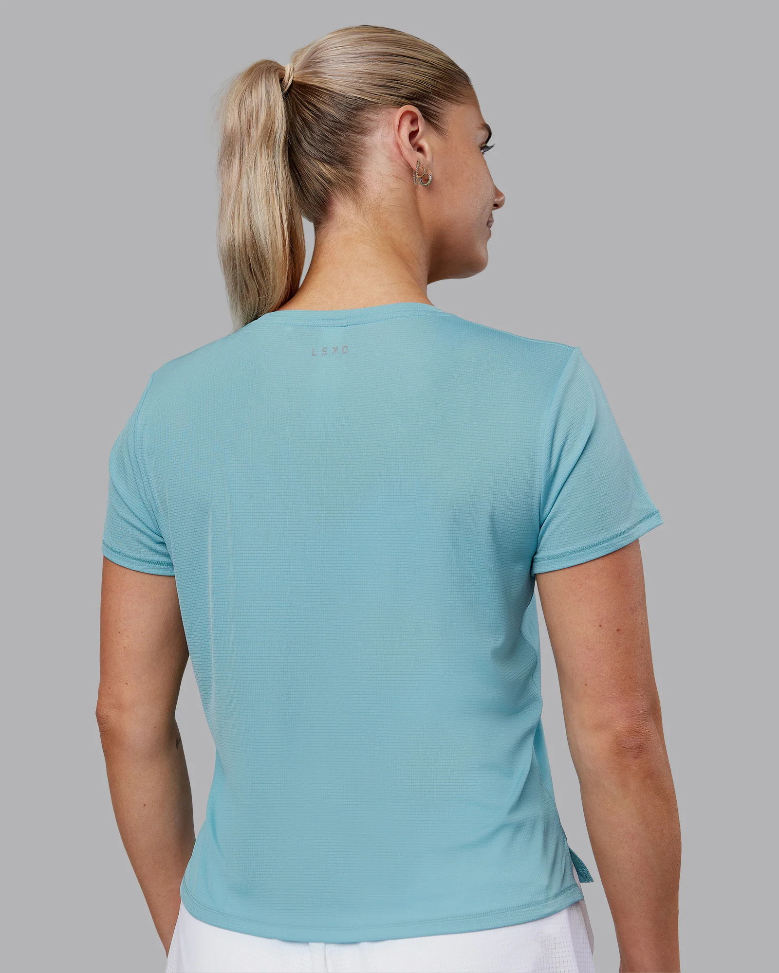 Pace Running Tee 2.0 - Retro Blue-White