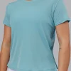 Pace Running Tee 2.0 - Retro Blue-White