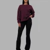 18520-full-form-fleece-sweater-with-side-slits-cherry-lacquer-1.webp Full Form Fleece Sweater with Side Slits - Cherry Lacquer
