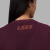 18520-full-form-fleece-sweater-with-side-slits-cherry-lacquer-2.jpg Full Form Fleece Sweater with Side Slits - Cherry Lacquer