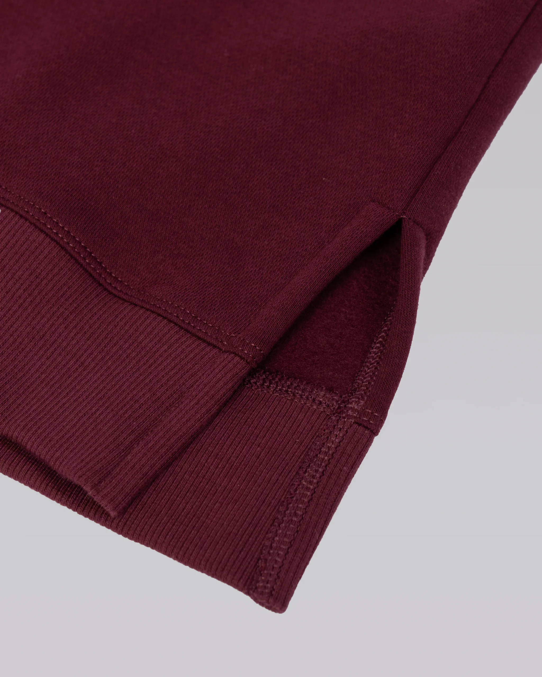 18520-full-form-fleece-sweater-with-side-slits-cherry-lacquer-5.webp Full Form Fleece Sweater with Side Slits - Cherry Lacquer