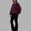 18520-full-form-fleece-sweater-with-side-slits-cherry-lacquer-6.webp Full Form Fleece Sweater with Side Slits - Cherry Lacquer