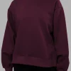 18520-full-form-fleece-sweater-with-side-slits-cherry-lacquer-7.webp Full Form Fleece Sweater with Side Slits - Cherry Lacquer