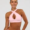 Bend & FLX Plunge Sports Bra - Marshmallow